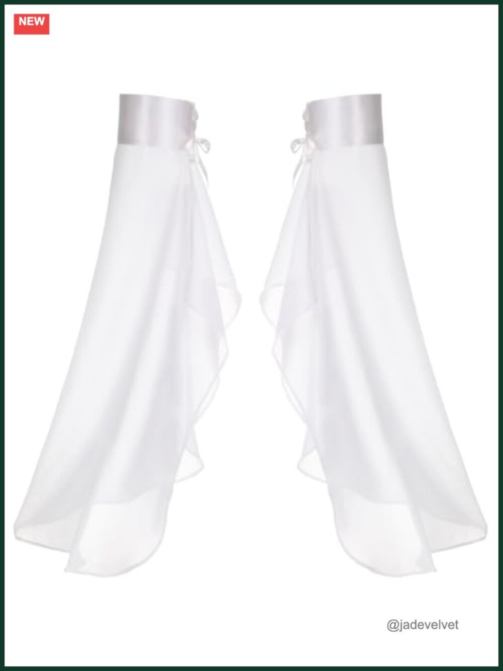Victorian Long Tulle Gloves Detachable Sleeves Chiffon Costume Accessory